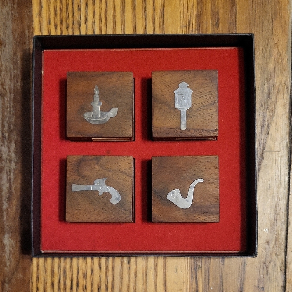 Dansk Brown and Silver Design Matchbox